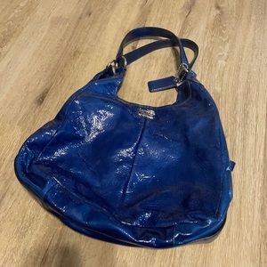 blue coach purse